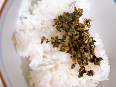 お茶の出がらしで!電子レンジで!茶葉生姜ふりかけ!